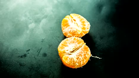 stop motion of orange on board