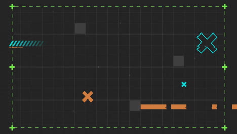 animación de formas coloridas que se mueven sobre un fondo negro