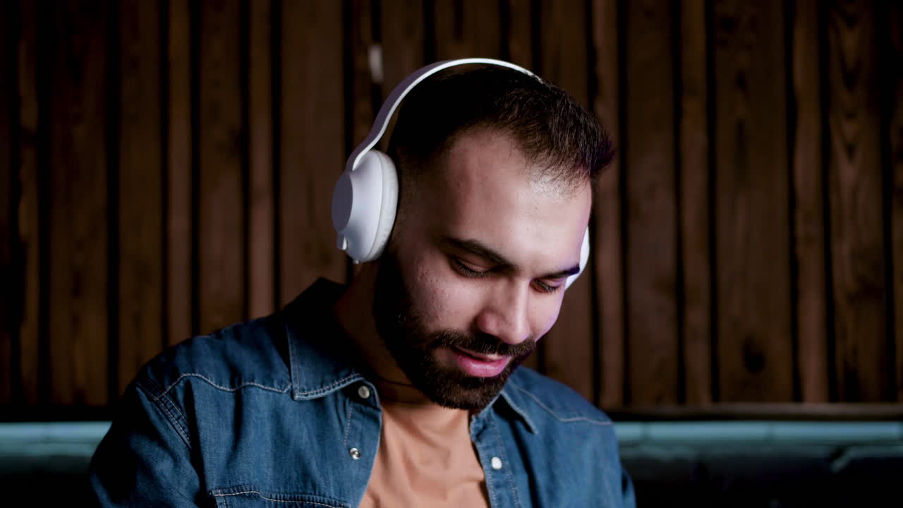 Close up view of musician