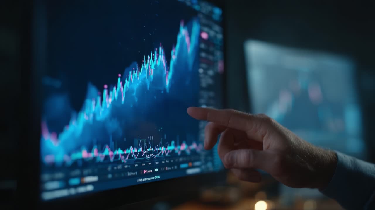 Analyzing Stock Market Data: A Close-Up View of Financial Trends Through Graphs on a Computer Screen Enhances Decision Making and Insight Generation