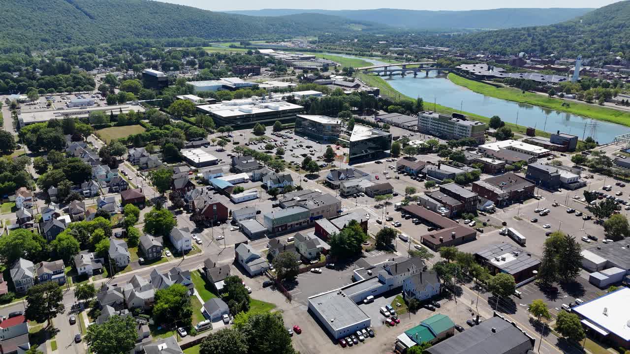 Corning Glass Museum_Corning New York_aerial drone