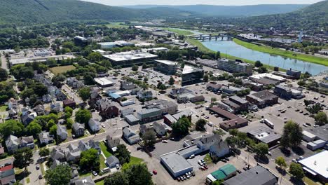 corning glass museum_corning new york_aerial drone
