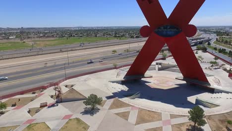 The-Monument-to-Mexicanity-is-an-urban-monumental-sculpture-located-in-Ciudad-Juárez,-Chihuahua,-Mexico