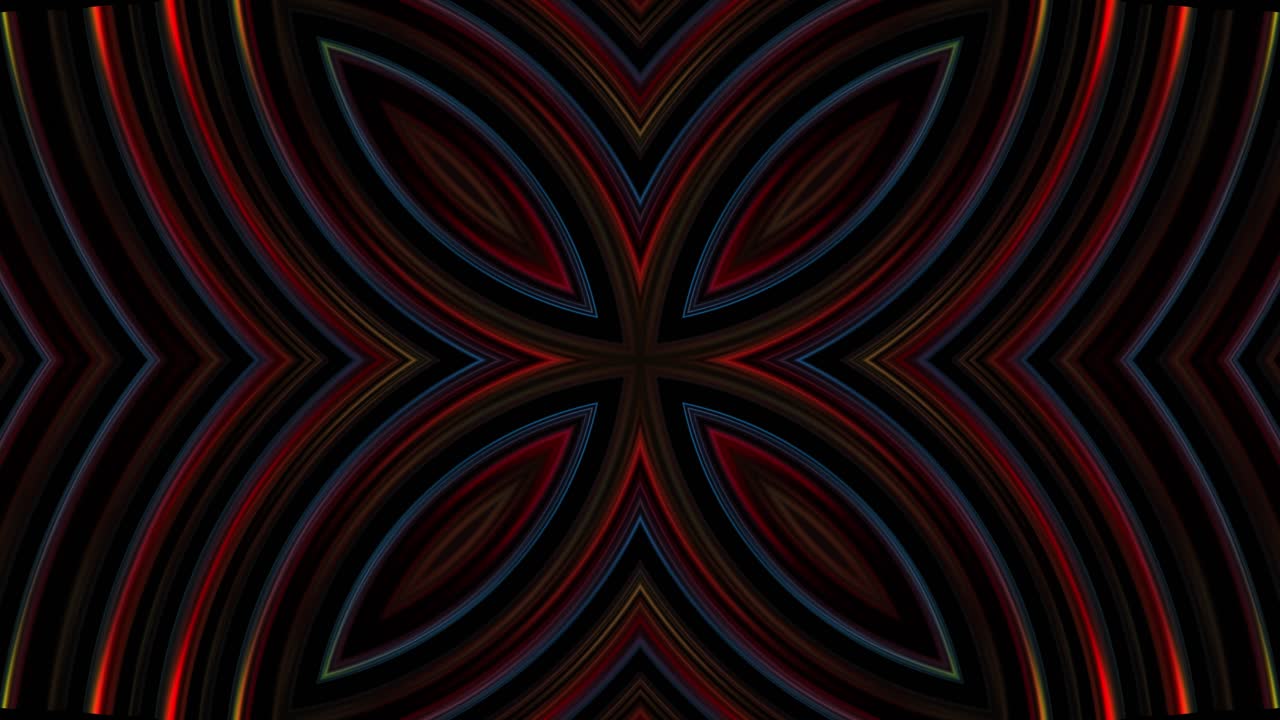 Abstract Geometric Pattern with Glowing Lines