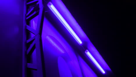 aestethic blue neons tube | slow motion, 4k