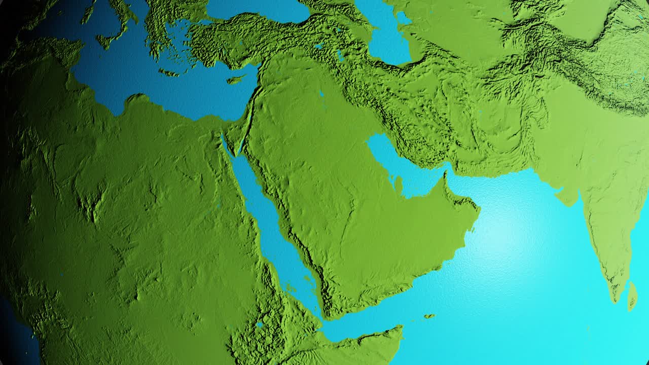 지구 중동 그래픽