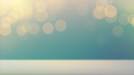pastel golden blue bokeh background. shining gold easter spring backdrop, illuminated place. falling sparkling particles. blurred beautiful animated wallpaper. wonderful golden bokeh. seamless loop