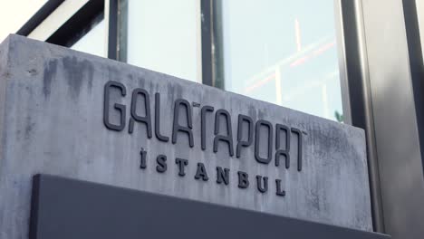 galataport istanbul sign