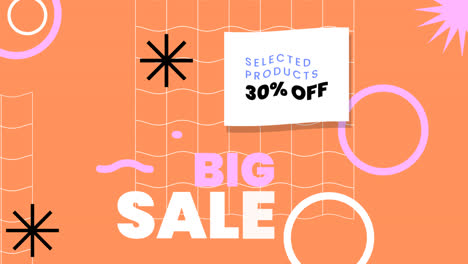 motion graphic of flat instagram sale posts collection