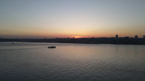 sunset on the maiden’s tower uskudar istanbul turkey