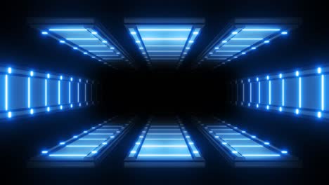 túnel de neón abstracto y futurista