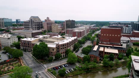 aerial push into greenville sc, greenville south carollina