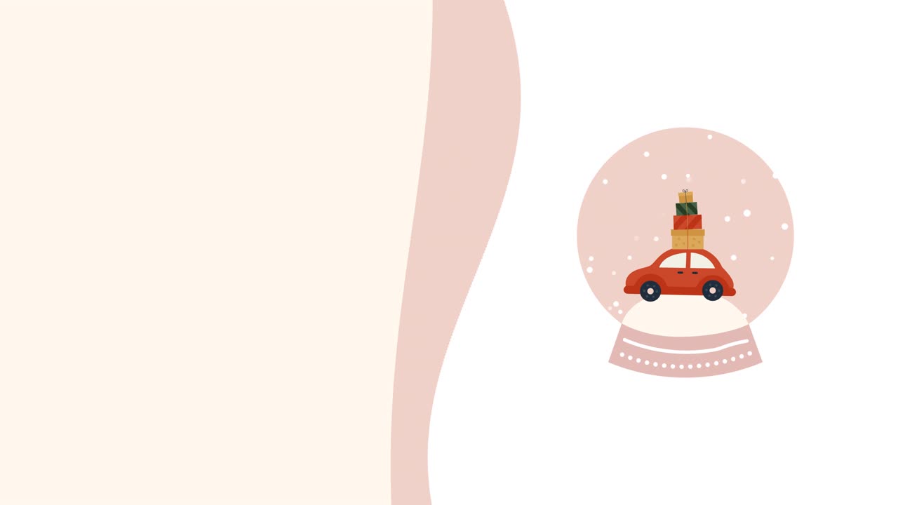 video en 4k de un coche rojo de dibujos animados con mucho equipaje en la parte superior.