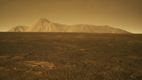 dramatic landscape features of a dry barren environment at dusk