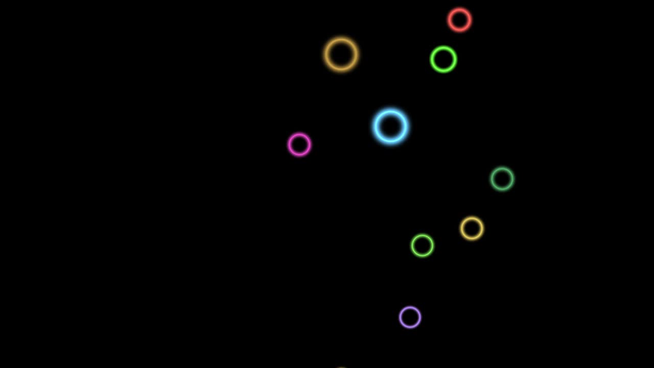 gráficos de movimiento luz de neón