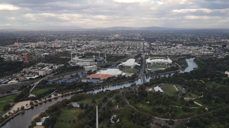 Parque Olímpico en Melbourne 4K