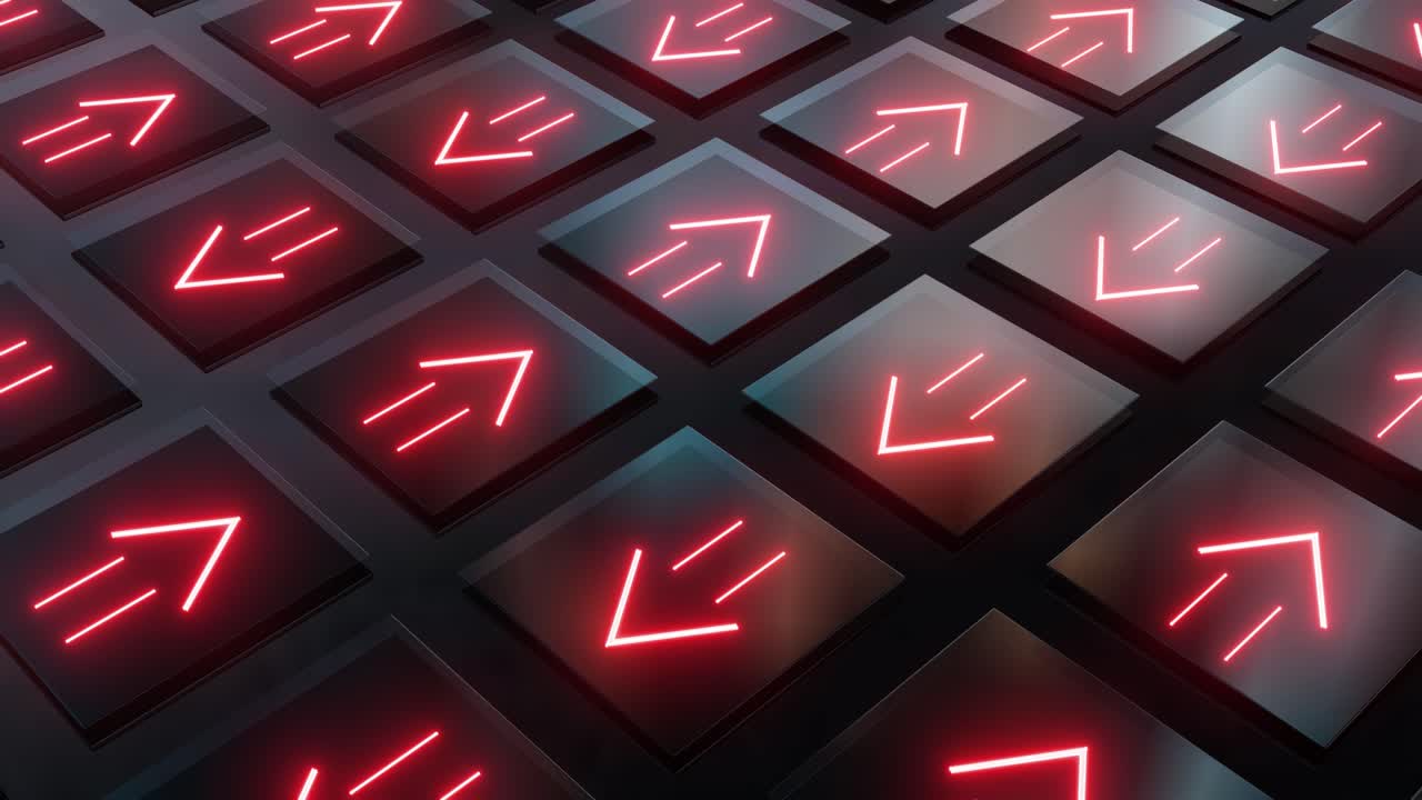 Abstract Neon Arrows Pattern
