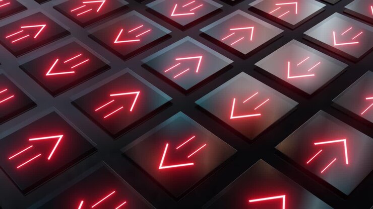 Abstrakt neon pilmønster