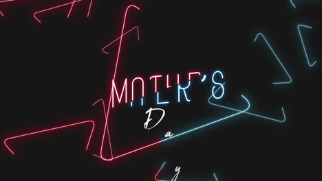 Mother-Day-with-neon-blue-and-red-triangles-on-black-gradient