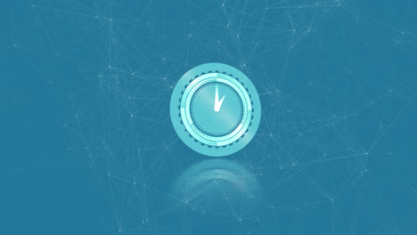 movimiento de reloj y red de conexiones