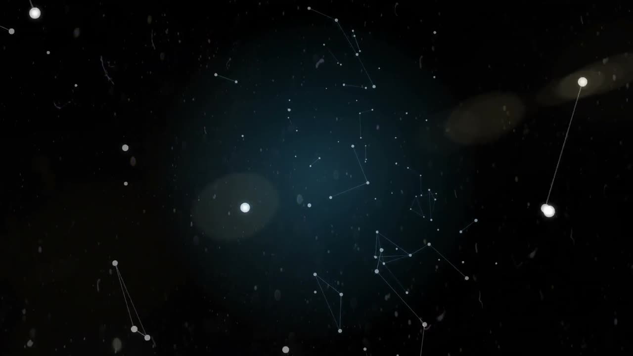 은하의 디지털로 생성된 비디오