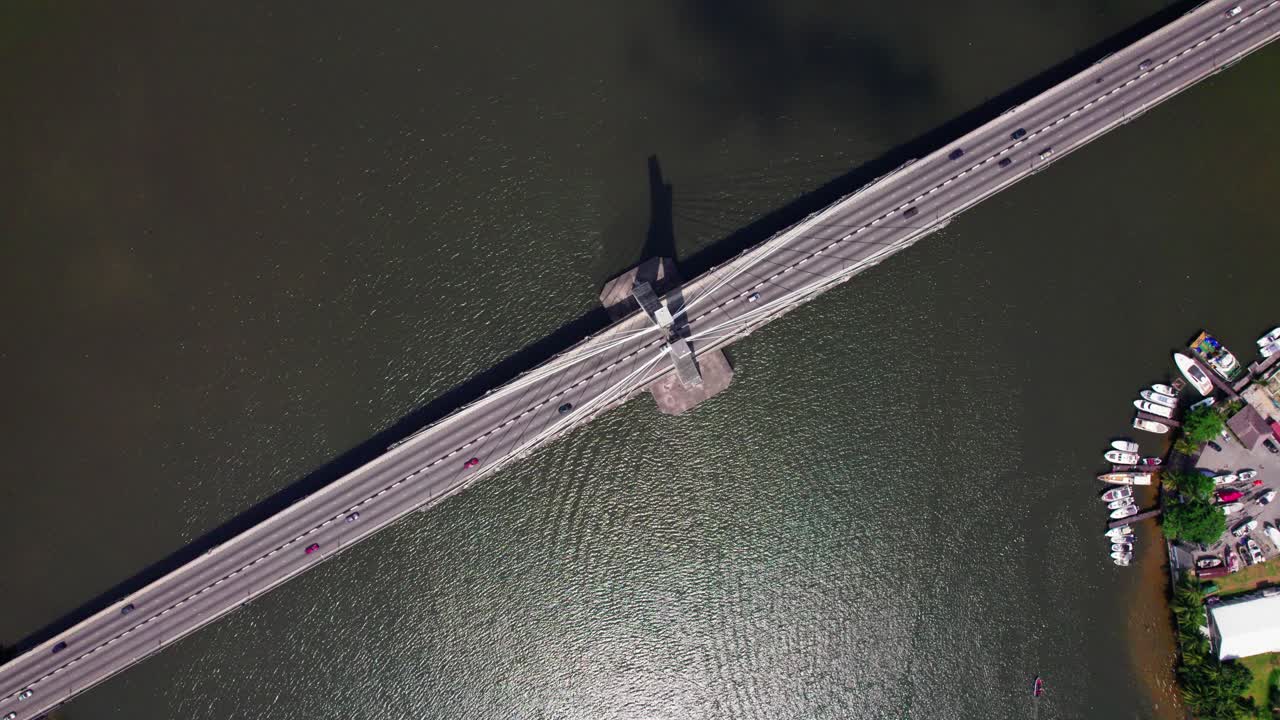 레기-이코이 연결 다리는 나이지리아 라고스의 유명한 랜드마크입니다.