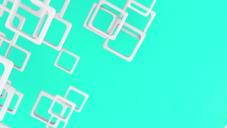 fondo abstracto cuadrados de color 3d formas de animación 4k. imágenes en bucle.