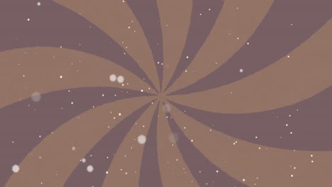 animation of white spots floating over shapes moving