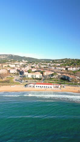 tourists walking on the beach of palavas-les-flots in southern france