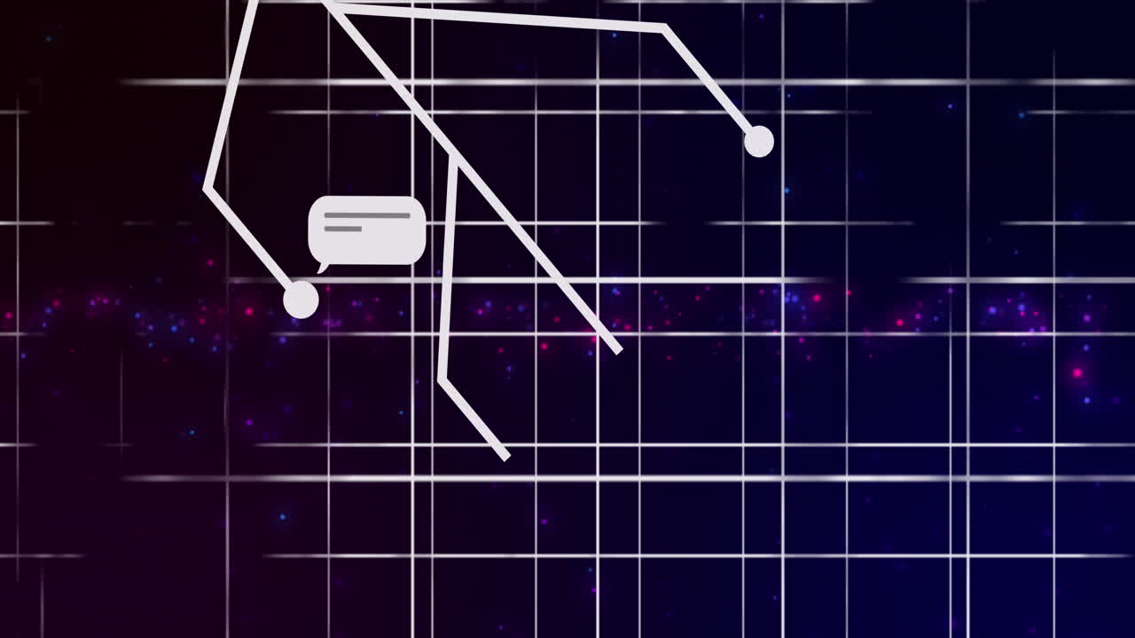 ai 채팅의 애니메이션 및 연결 및 그리드에 대한 데이터 처리