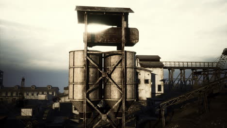 old abandoned welsh coal mine pit gear