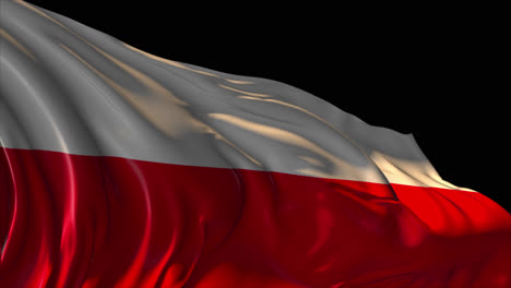 flags of poland and the silesian voivodeship