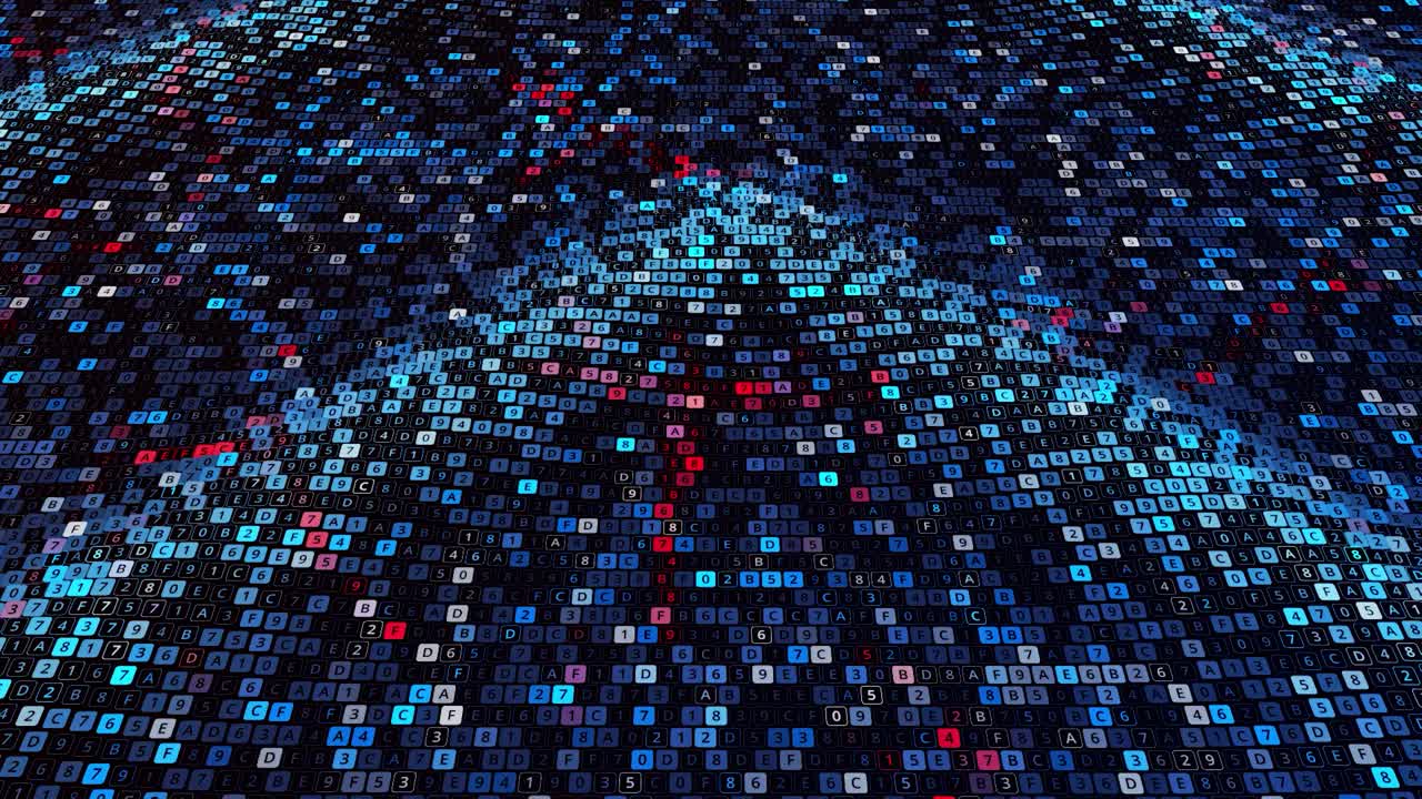 Abstract Digital Matrix Background