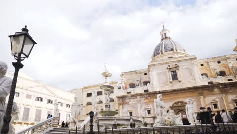 piazza pretoria in palermo, italy