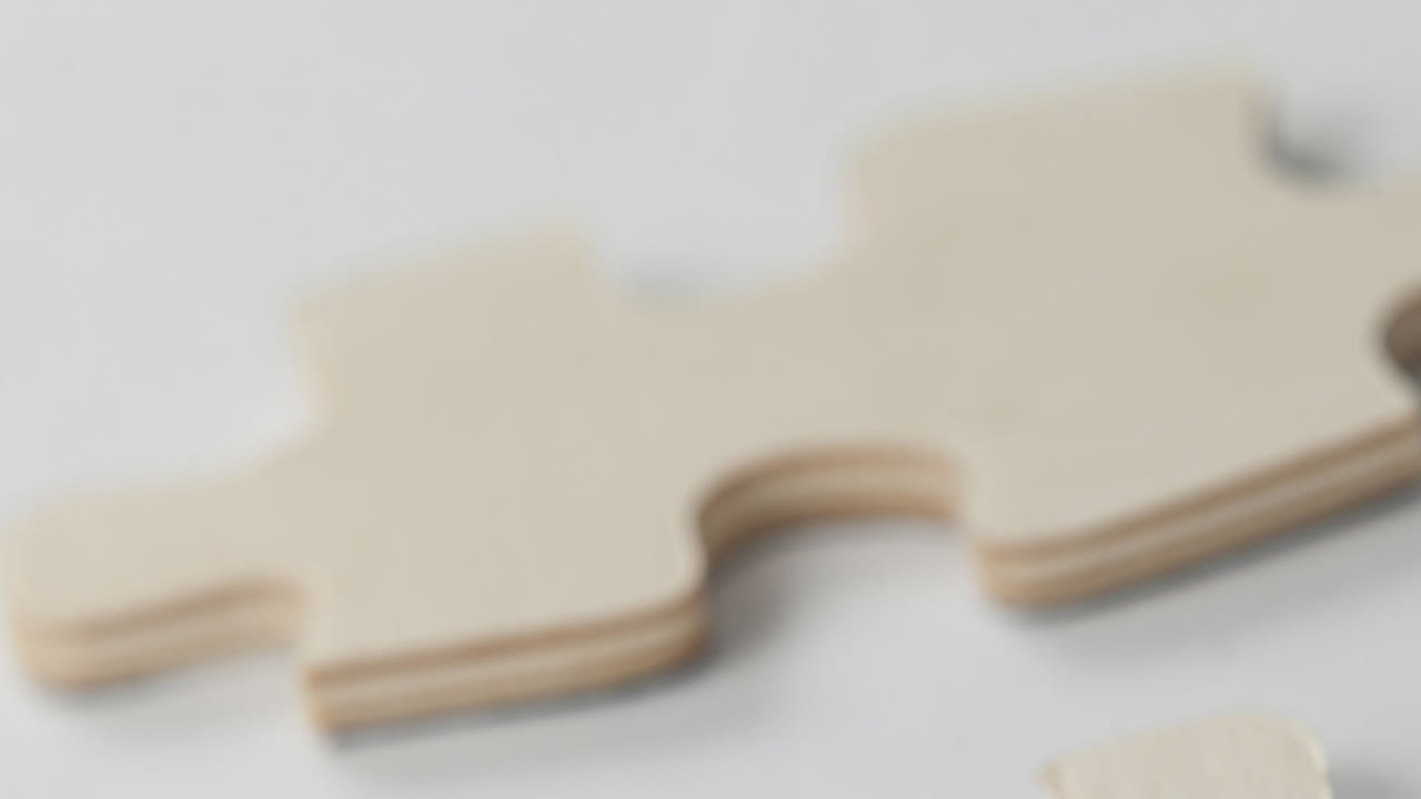 ⁇  배경 에 나무 로 된 퍼즐 조각 의 애니메이션