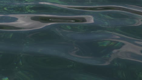 slow motion shot of calm ocean in shallow water