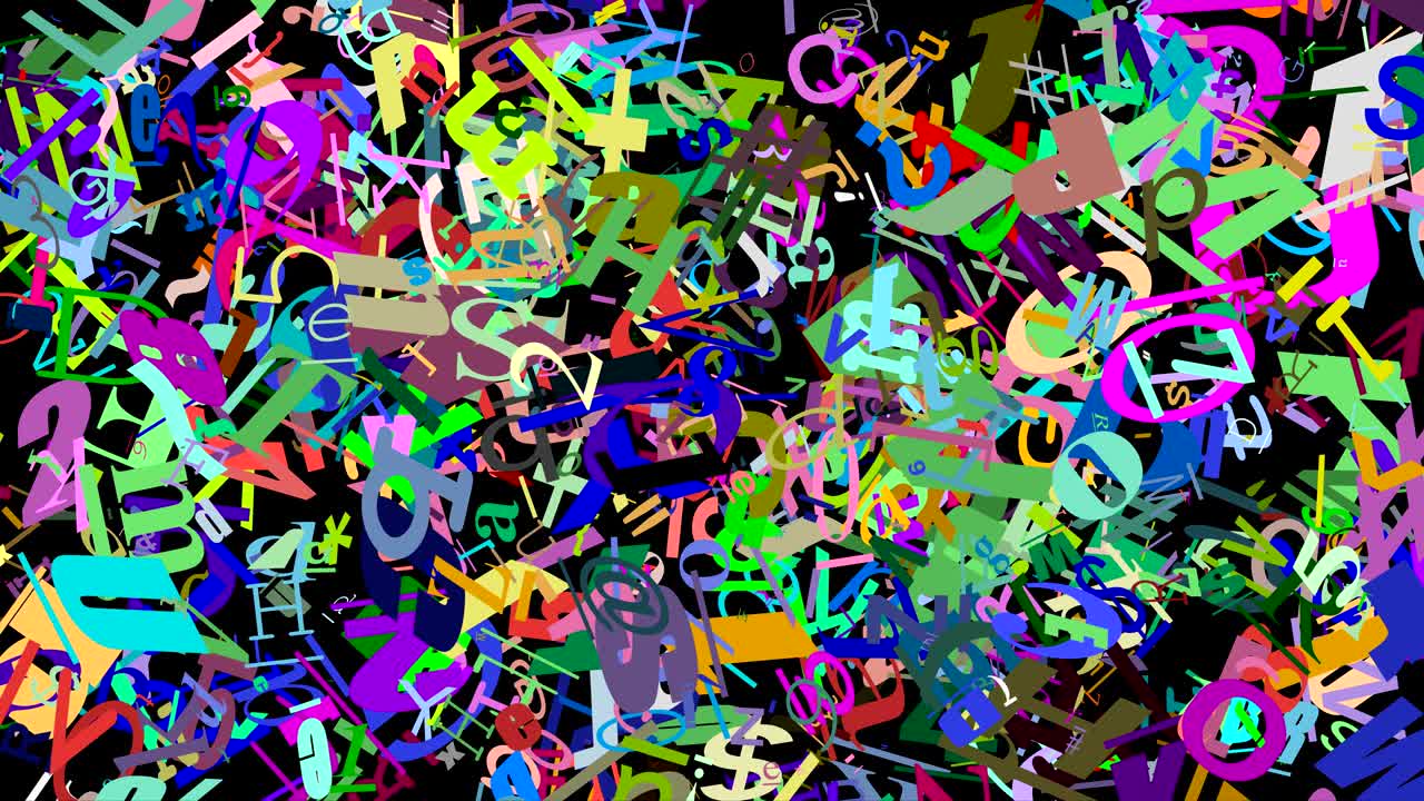 Random graphics shapes animation