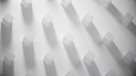 fondo abstracto para la presentación de negocios, cubos de primer plano estructura con sombras animación sin costuras