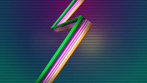 elegant colorful lines against lined background