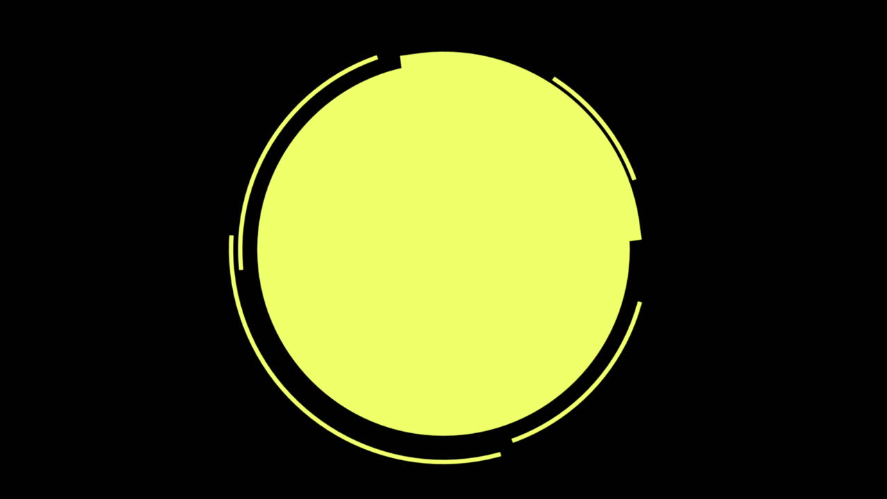 большие геометрические желтые круги с линиями