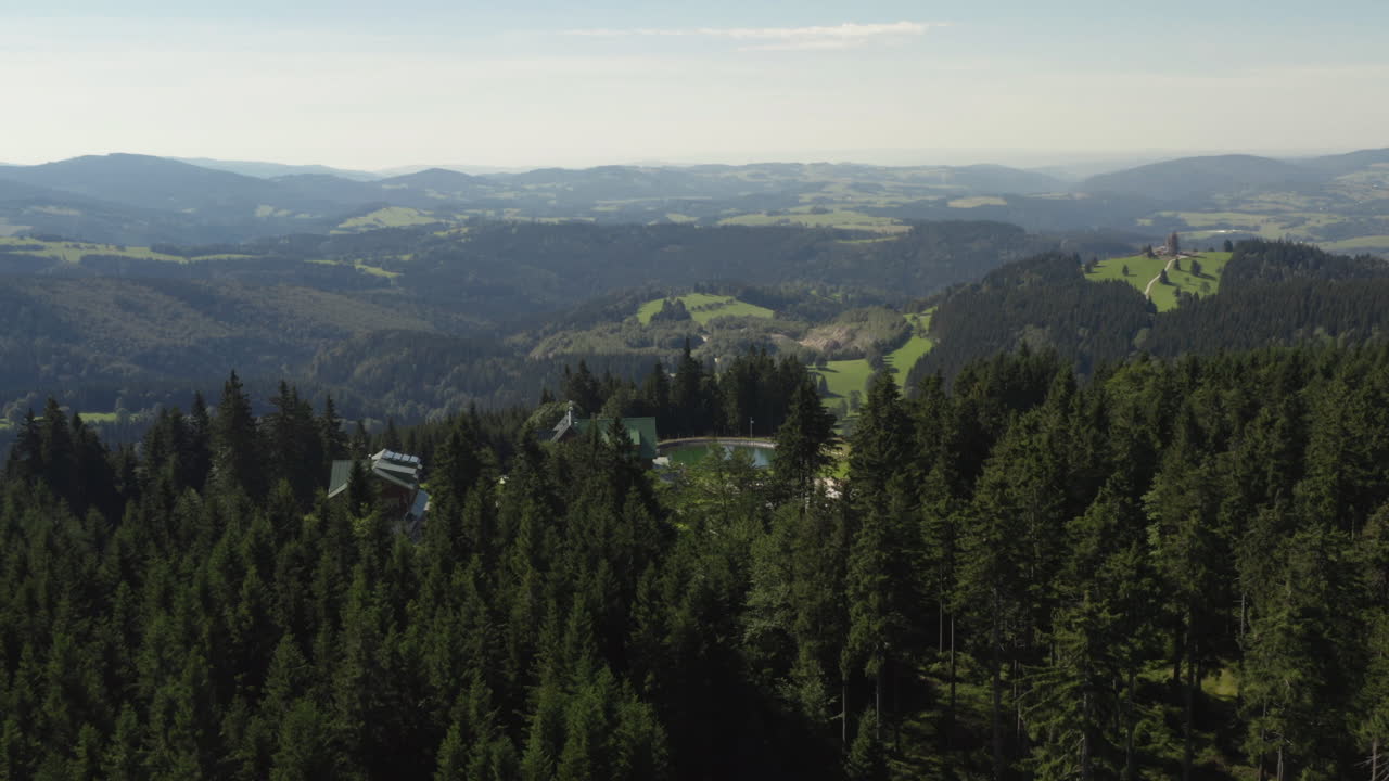 산악 스키 리조트 chata paprsek, 봄 시간 체코 공화국, 공중 공개 팬 다운