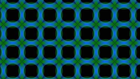 abstract, background animation, scrolling right, black, green, blue circles