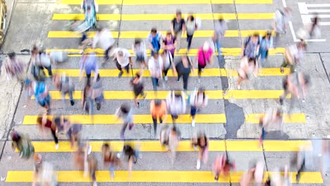 hong kong rush hour. 4k timelapse