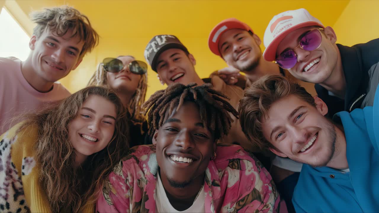 grupo de amigos riendo juntos