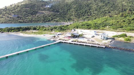 vuelo aéreo hacia jost van dyke, islas vírgenes británicas