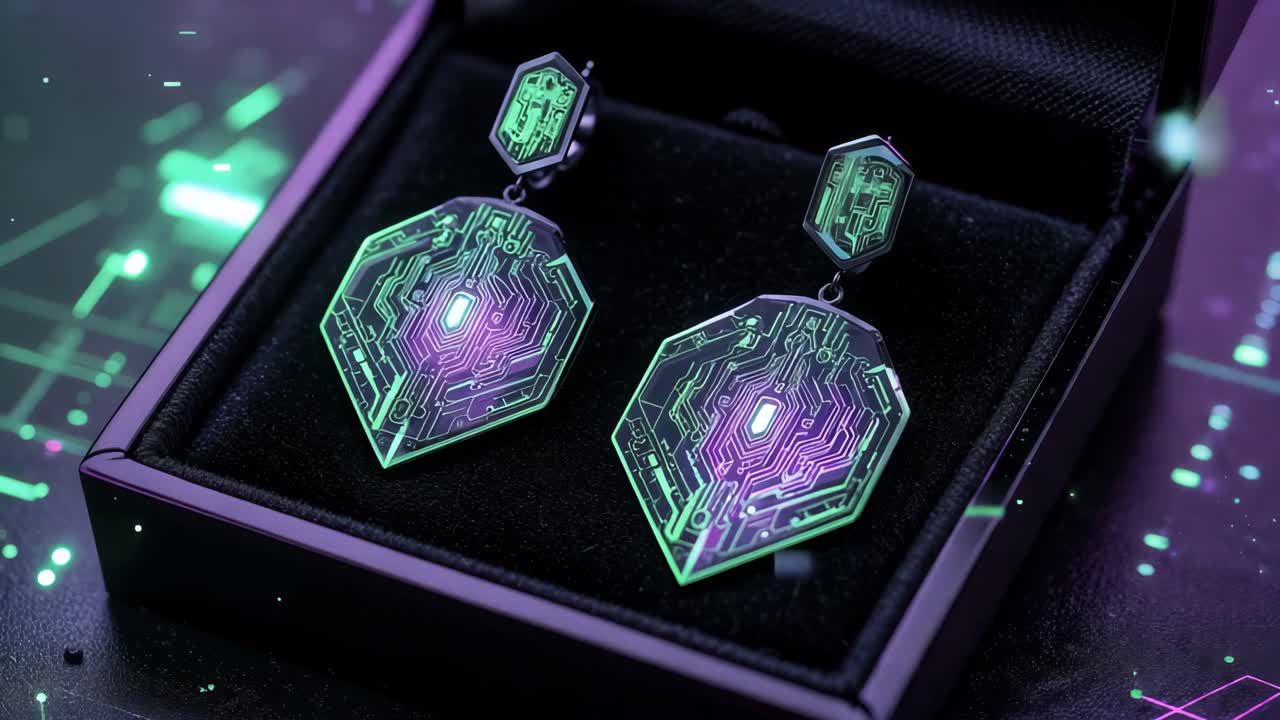 pendientes de placa de circuitos modernos