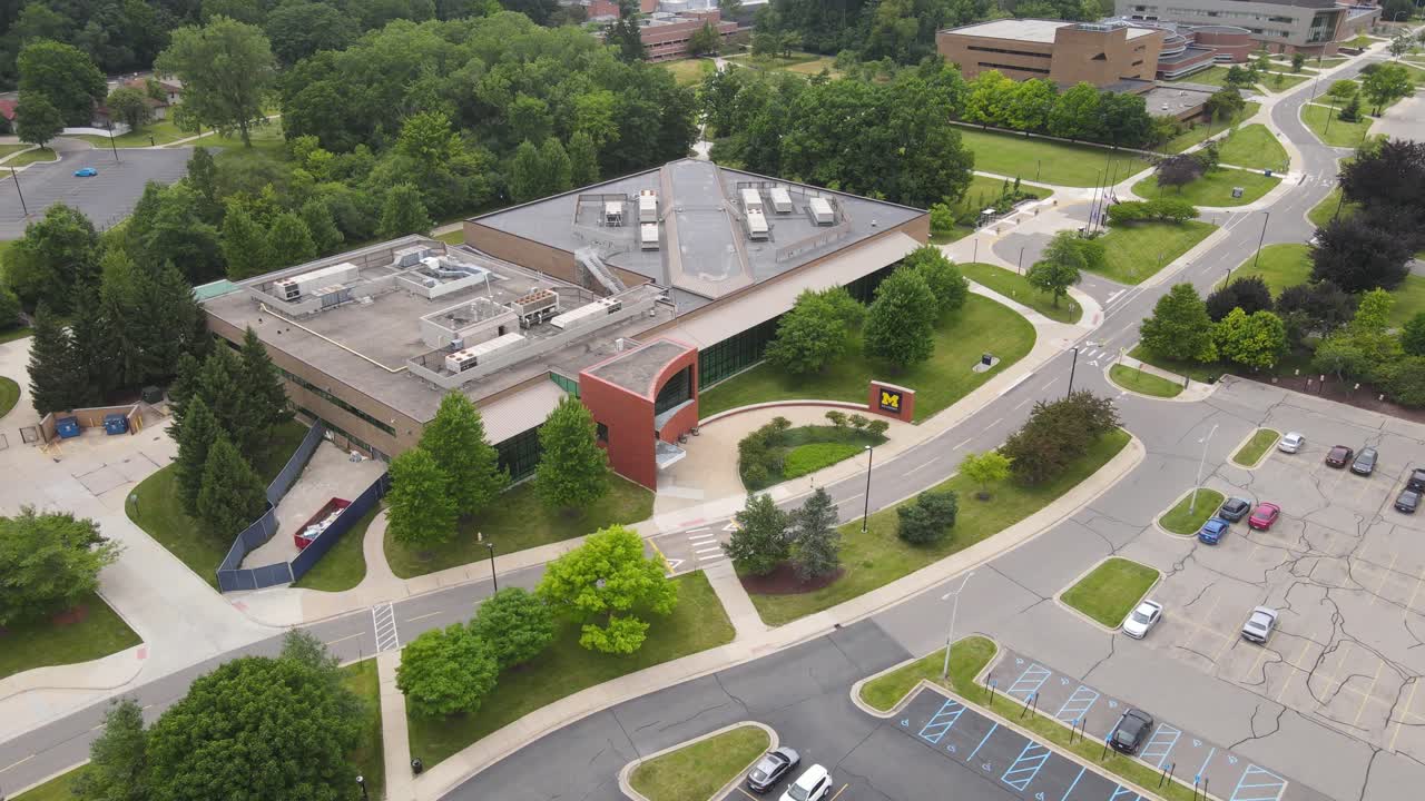 Aerial View of a University Campus