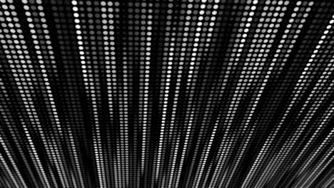 light show of glowing led lines. abstract animation. monochrome looped seamless disco background.