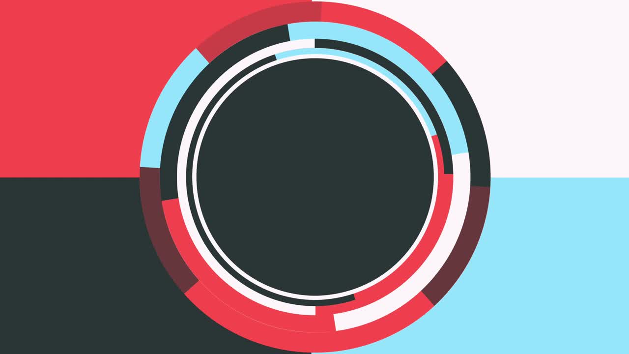 círculos que giran alrededor del centro