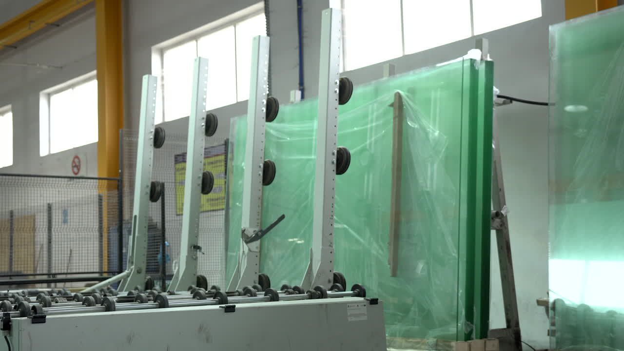 유리 공장에서 유리 패널을 운반하기 위한 공기 빨판 기계